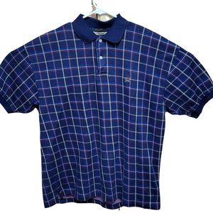 Vintage Tommy Hilfiger Checkered Polo Shirt Mens M